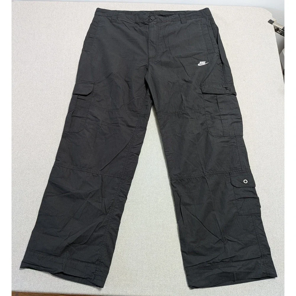 Nike Men's Black Cargo Pants XXL 40x34 Casual Outdoor Streetwear Gorpcore Tech